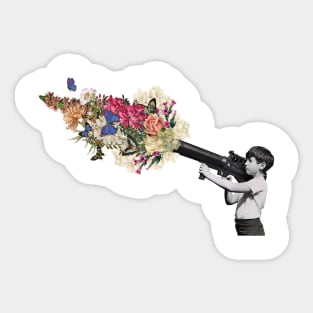 Bazooka Bouquet - Street Art Banksy Fan Art Sticker